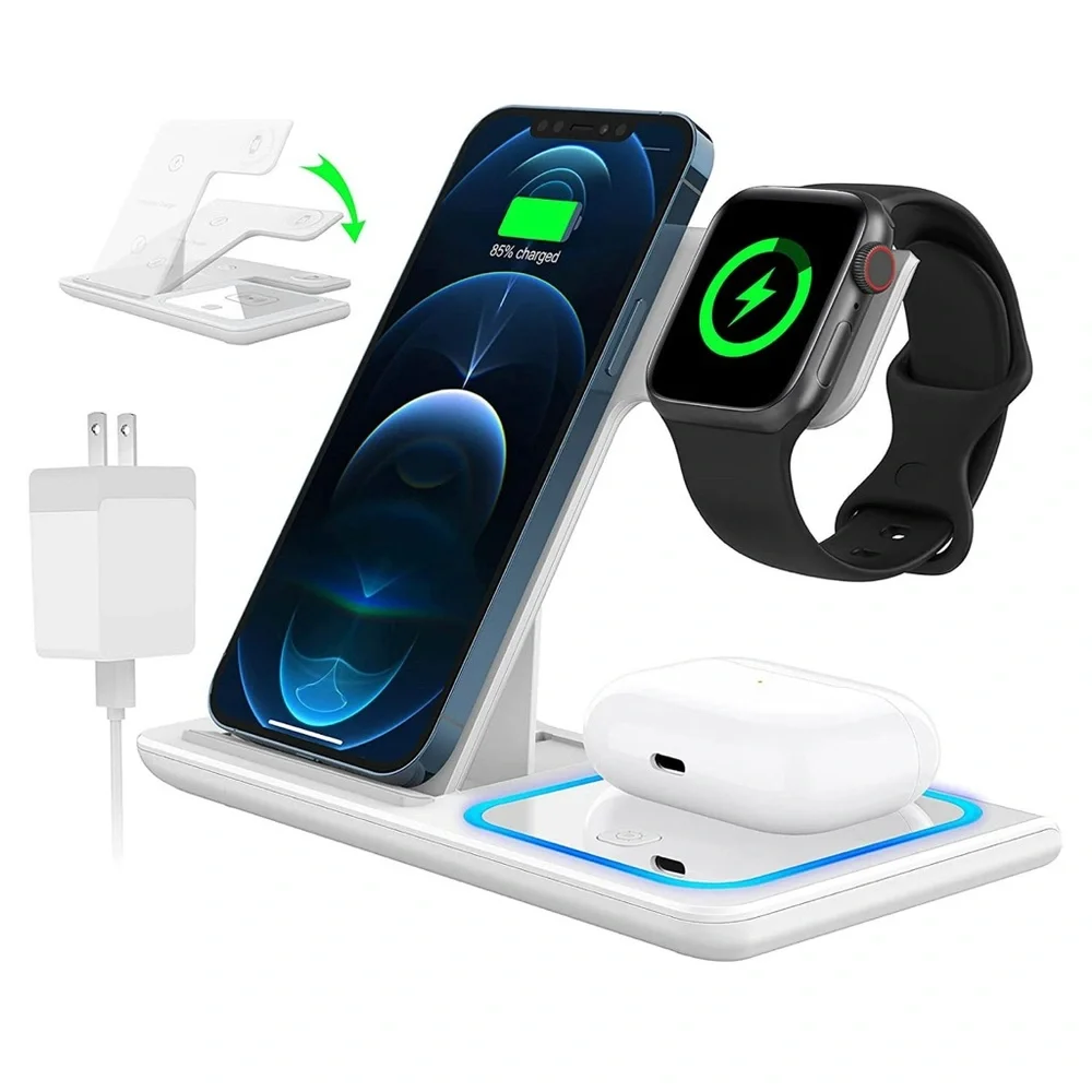 Wireless Charging Station😊18W 3 in 1 Charger